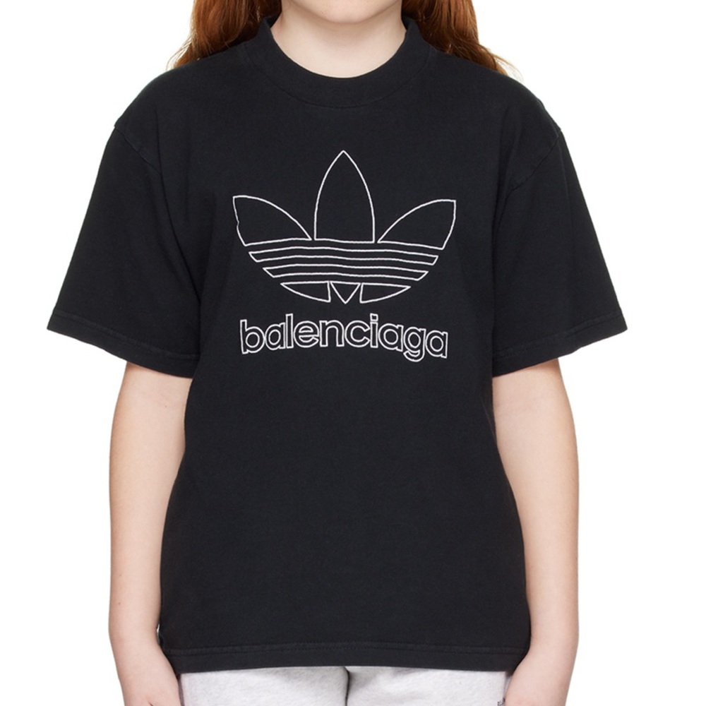 Balenciaga Kids x Adidas trefoil logo T-shirt